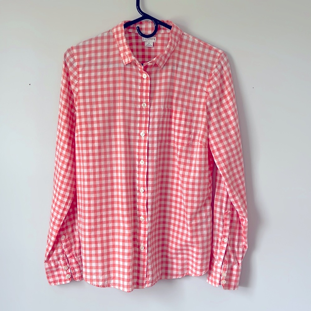 J.Crew Factory lightweight cotton button up shirt women’s